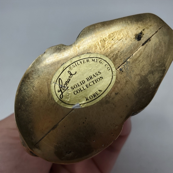 VTG Leonard Silver Co. Solid Brass Fawn Figurine - Picture 4 of 4